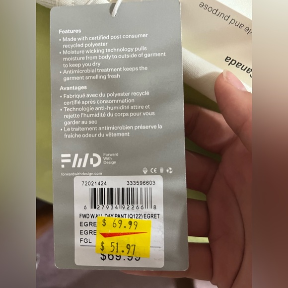 FWD Wide Leg Cropped Pants - Picture 4 of 4